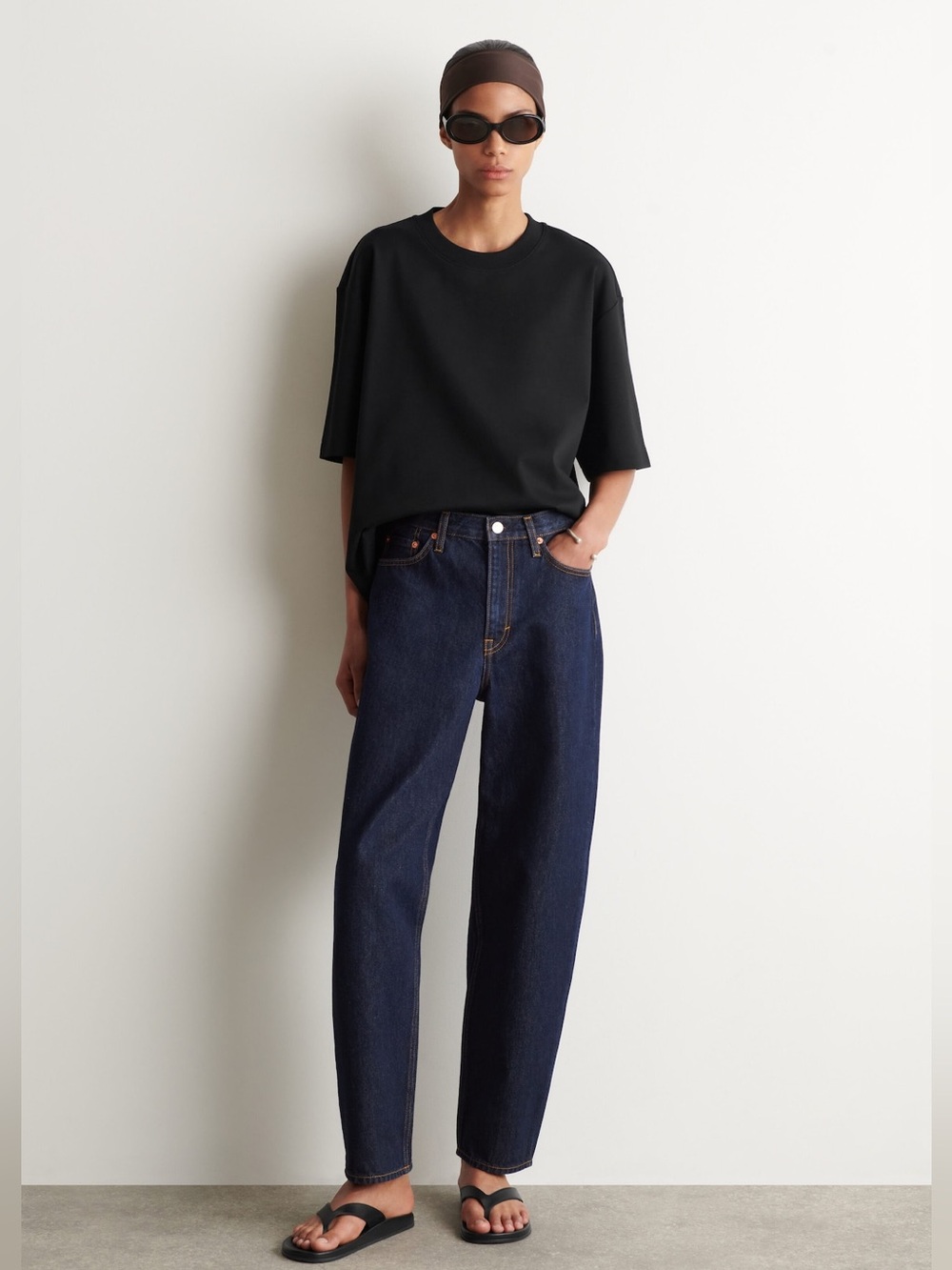 COS Dark Indigo Boyfriend Jeans